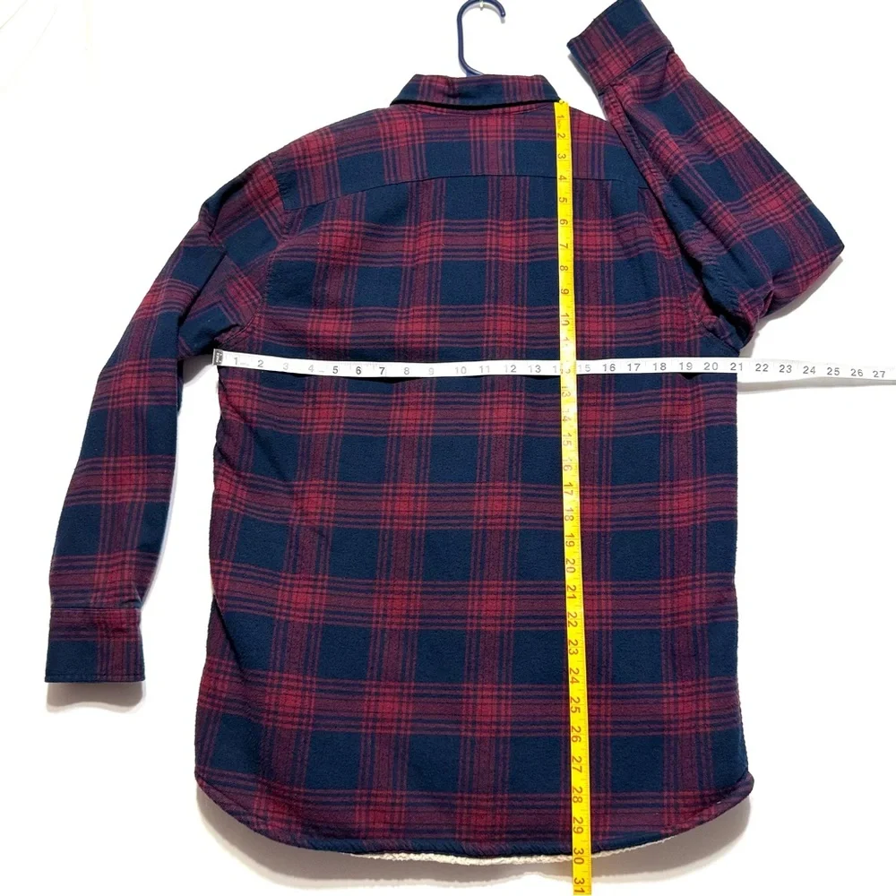 NEW‎ Old Navy Plaid Flannel Sherpa Lined Shacket Jacket Size M Perfect